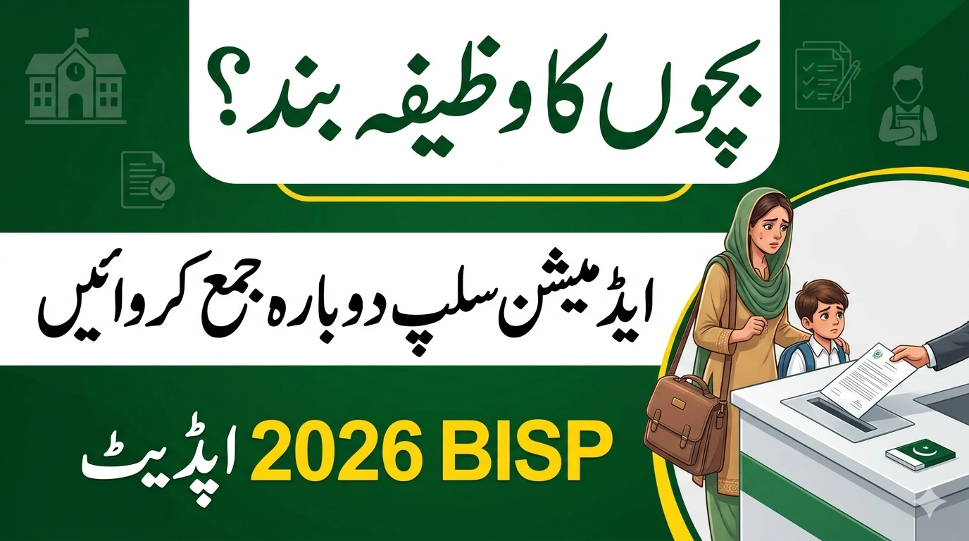 BISP Taleemi Wazaif 2026 Complete Guide to Fix Stopped Child Stipend