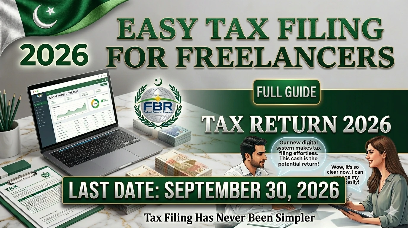 Freelancers in Pakistan Get Big Relief in 2026 – Easy Tax Filing Guide